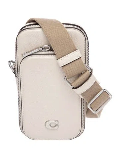 Pre-owned Coach Leather Crossbody Bag In Neutral