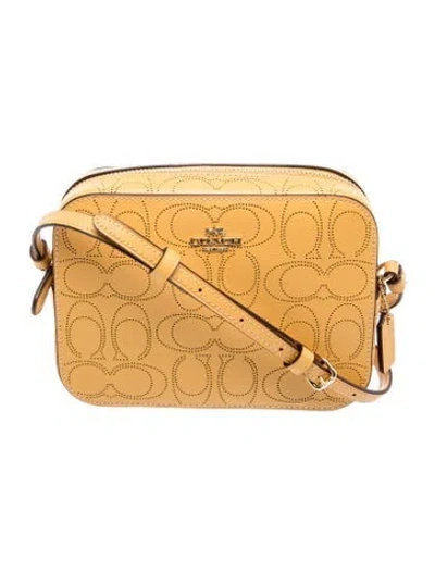 Pre-owned Coach Leather Crossbody Bag In Neutral