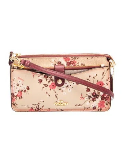 Pre-owned Coach Leather Crossbody Bag In Neutral