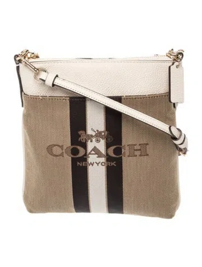 Pre-owned Coach Leather Crossbody Bag In Neutral