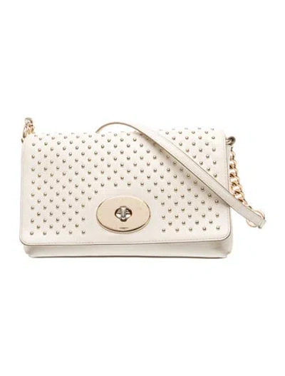 Pre-owned Coach Leather Crossbody Bag In Neutral