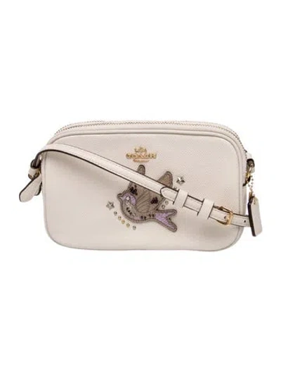 Pre-owned Coach Leather Crossbody Bag In Neutral