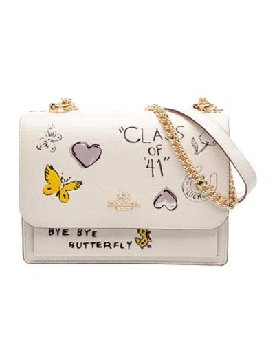 Pre-owned Coach Leather Crossbody Bag In Neutral