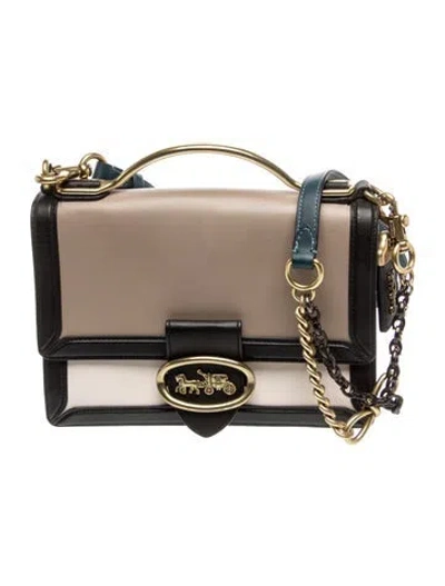 Pre-owned Coach Leather Crossbody Bag In Neutral