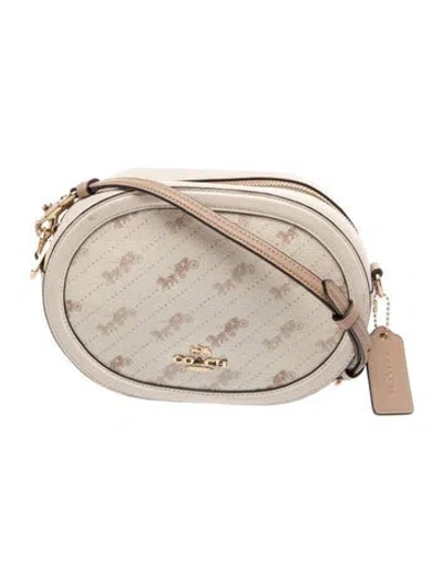 Pre-owned Coach Leather Crossbody Bag In Neutral