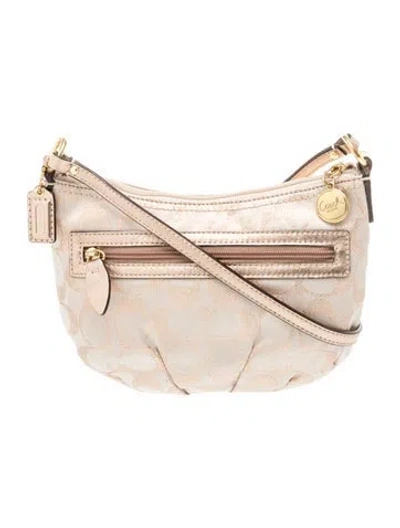Pre-owned Coach Leather Crossbody Bag In Neutral