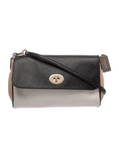 Pre-owned Coach Leather Crossbody Bag In Neutral