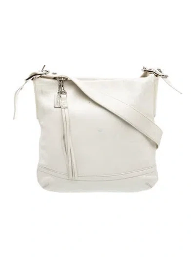 Pre-owned Coach Leather Crossbody Bag In Neutral