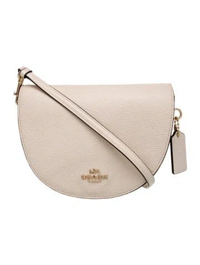 Pre-owned Coach Leather Crossbody Bag In Neutral
