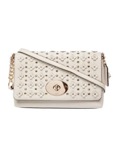 Pre-owned Coach Leather Crossbody Bag In Neutral