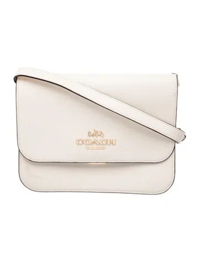 Pre-owned Coach Leather Crossbody Bag In Neutrals