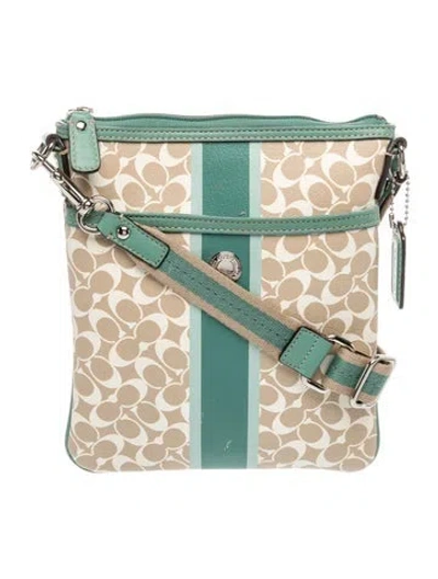 Pre-owned Coach Leather Crossbody Bag In Neutrals