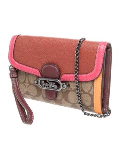 Pre-owned Coach Leather Crossbody Bag In Orange