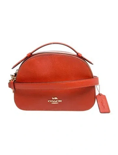 Pre-owned Coach Leather Crossbody Bag In Orange