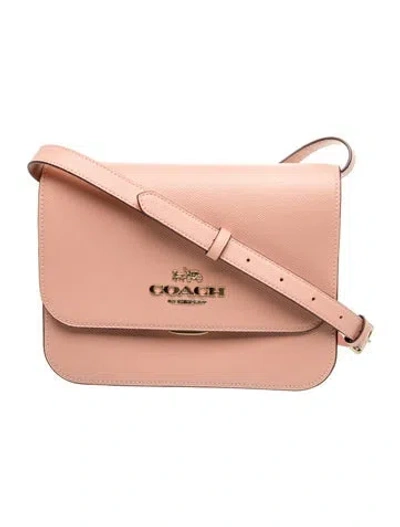 Pre-owned Coach Leather Crossbody Bag In Pink