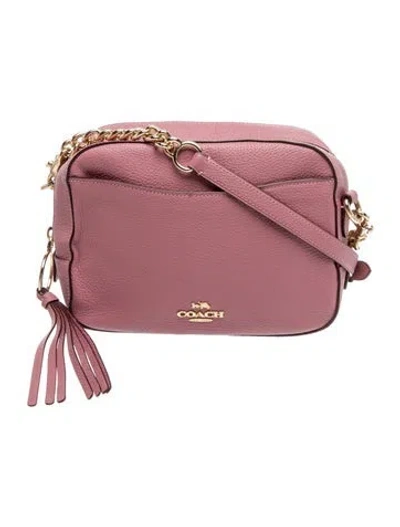 Pre-owned Coach Leather Crossbody Bag In Pink