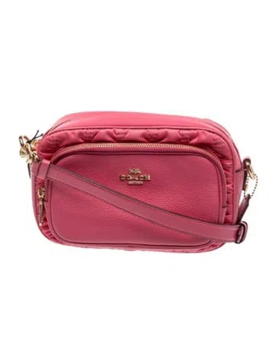 Pre-owned Coach Leather Crossbody Bag In Pink