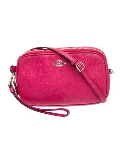 Pre-owned Coach Leather Crossbody Bag In Pink