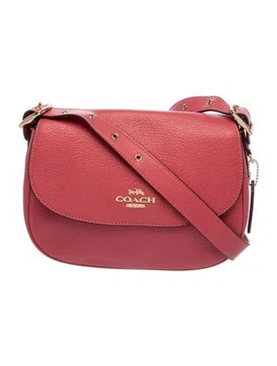 Pre-owned Coach Leather Crossbody Bag In Pink