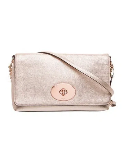 Pre-owned Coach Leather Crossbody Bag In Pink