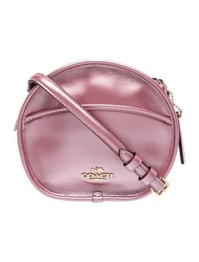 Pre-owned Coach Leather Crossbody Bag In Pink