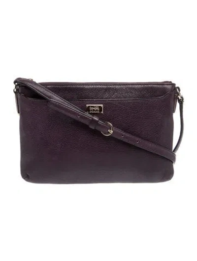Pre-owned Coach Leather Crossbody Bag In Purple