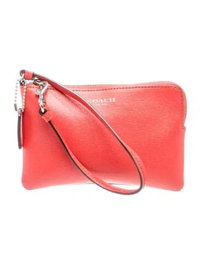 Pre-owned Coach Leather Crossbody Bag In Red