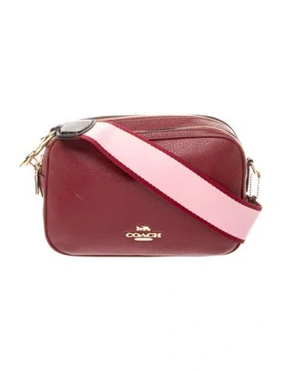 Pre-owned Coach Leather Crossbody Bag In Red