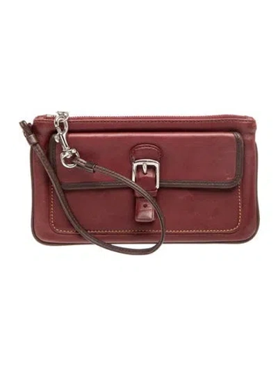Pre-owned Coach Leather Crossbody Bag In Red