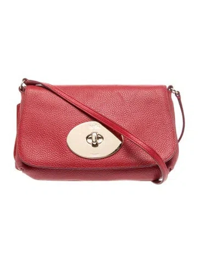 Pre-owned Coach Leather Crossbody Bag In Red
