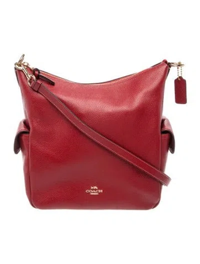 Pre-owned Coach Leather Crossbody Bag In Red