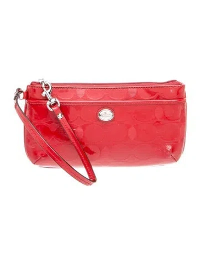 Pre-owned Coach Leather Crossbody Bag In Red