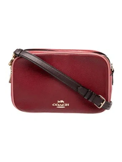 Pre-owned Coach Leather Crossbody Bag In Red