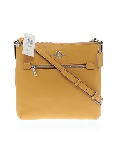 Coach Leather Crossbody Bag In Tan