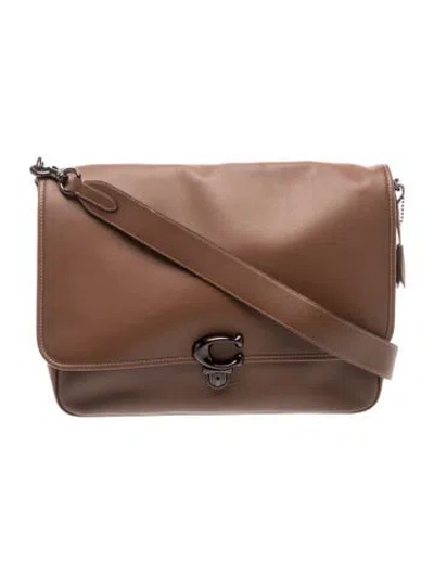Pre-owned Coach Leather Crossbody Bag W/ Tags In Brown