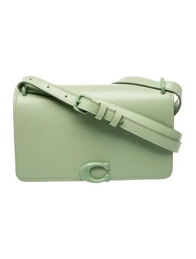 Pre-owned Coach Leather Crossbody Bag W/ Tags In Green