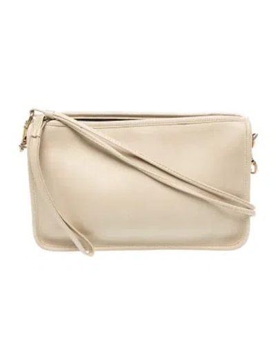 Pre-owned Coach Leather Crossbody Bag In White