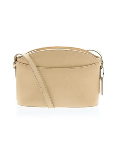 Pre-owned Coach Leather Crossbody Bag In Yellow