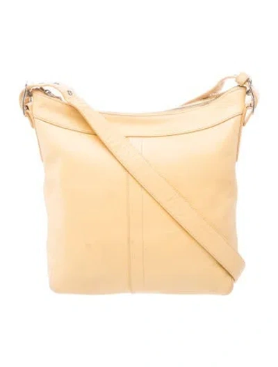 Pre-owned Coach Leather Crossbody Bag In Yellow