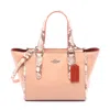 Coach Leather Crossbody Carryall Handbag In Pink
