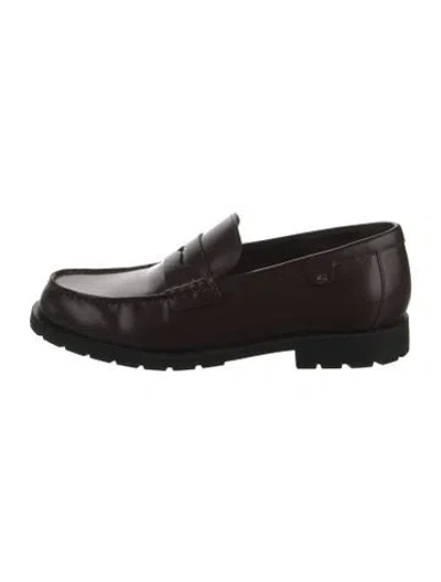 Pre-owned Coach Leather Dress Loafers In Multi