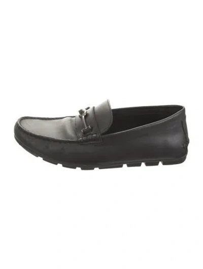 Pre-owned Coach Leather Drivers In Black