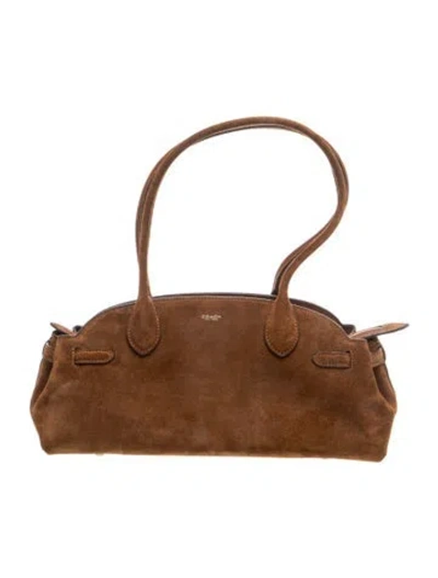 Pre-owned Coach Leather Empire Carryall 34 In Brown