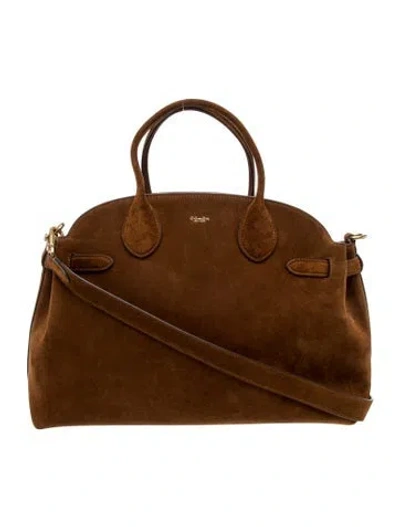 Pre-owned Coach Leather Empire Carryall 40 In Brown