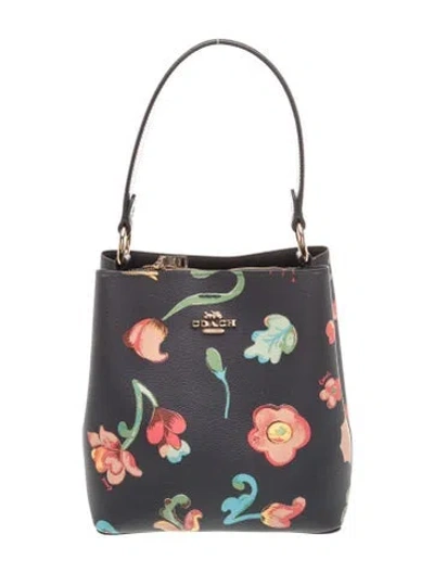 Pre-owned Coach Leather Evening Bag In Multi