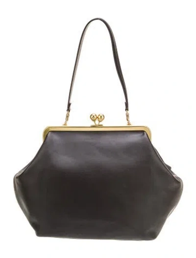 Pre-owned Coach Leather Evening Bag W/ Tags In Black