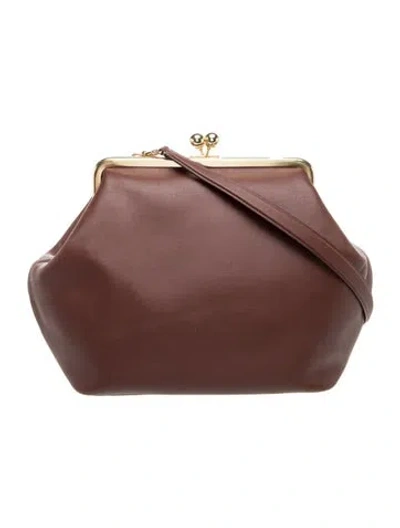 Pre-owned Coach Leather Evening Bag W/ Tags In Brown