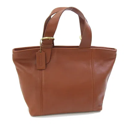 Pre-owned Coach Leather Handbag () In Brown