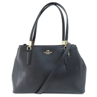 Pre-owned Coach Leather Handbag () In Black
