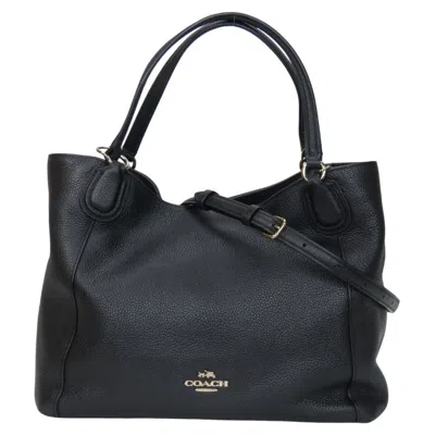 Pre-owned Coach Leather Handbag () In Black